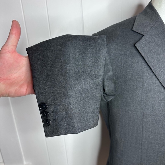 Pal Zileri REDA Super 100s Charcoal Wool Blazer - Picture 7 of 12